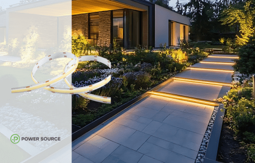 Weather & Sun-Resistant Outdoor LED Strips for Garden Pathway Lights 