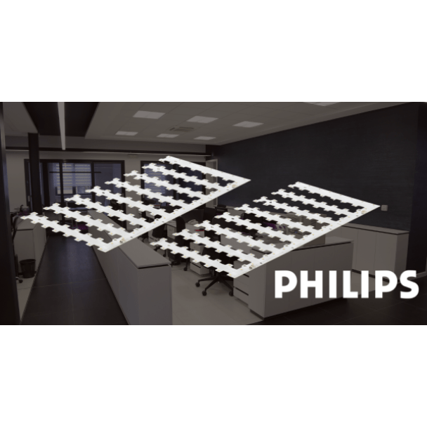 The Philips Fortimo LED Squares available from ADM Systems