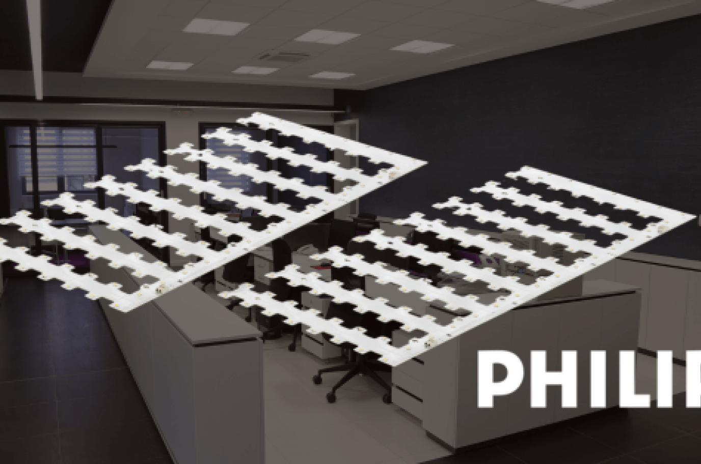 The Philips Fortimo LED Squares available from ADM Systems