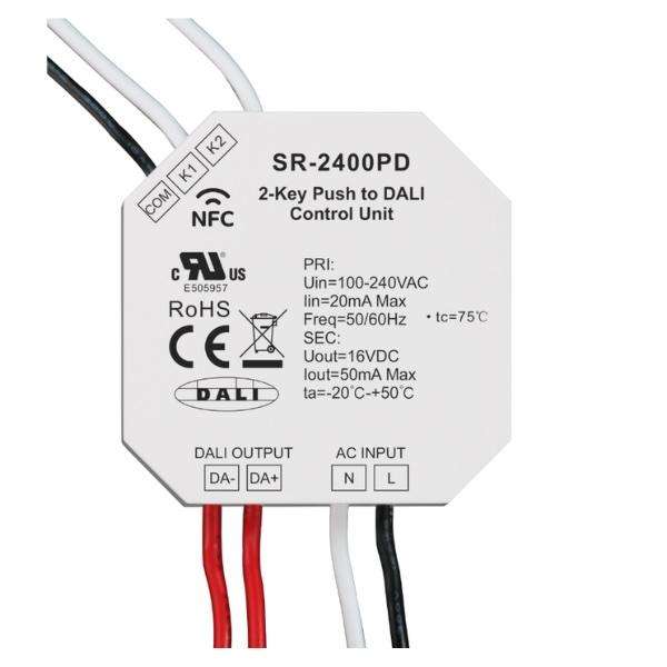 SUNRICHER SR-2400PD NFC Programmable 2-Key Push to DALI-2 Converter
